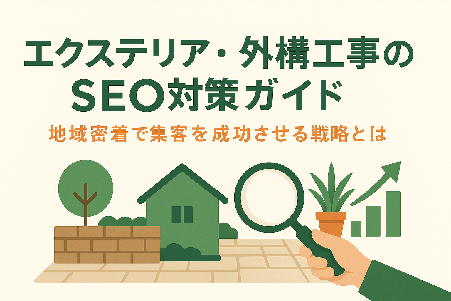 エクステリア・外構工事のSEO対策ガイド｜地域密着で集客を成功させる戦略とは